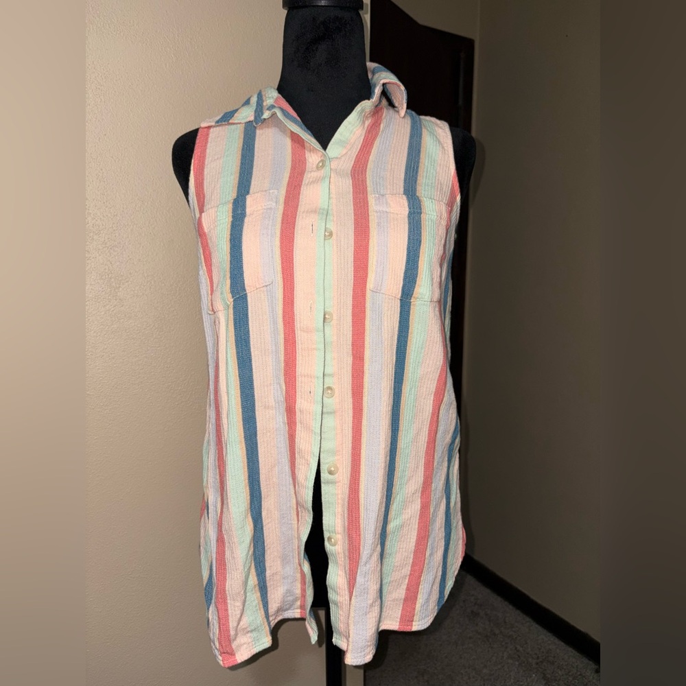 Sonoma Pastel Striped Top - XS